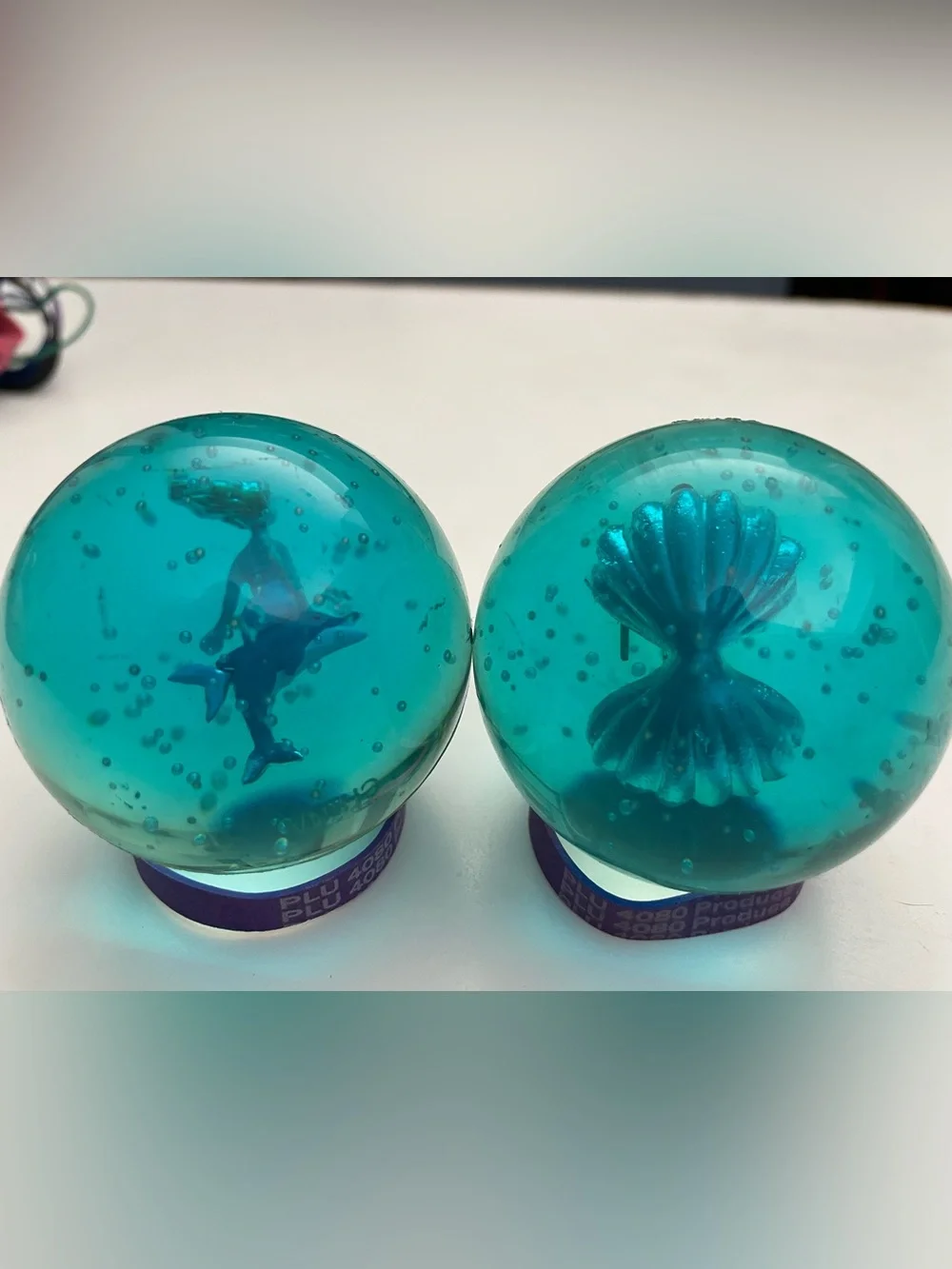 Teal Mermaid XL bounceballs Pair